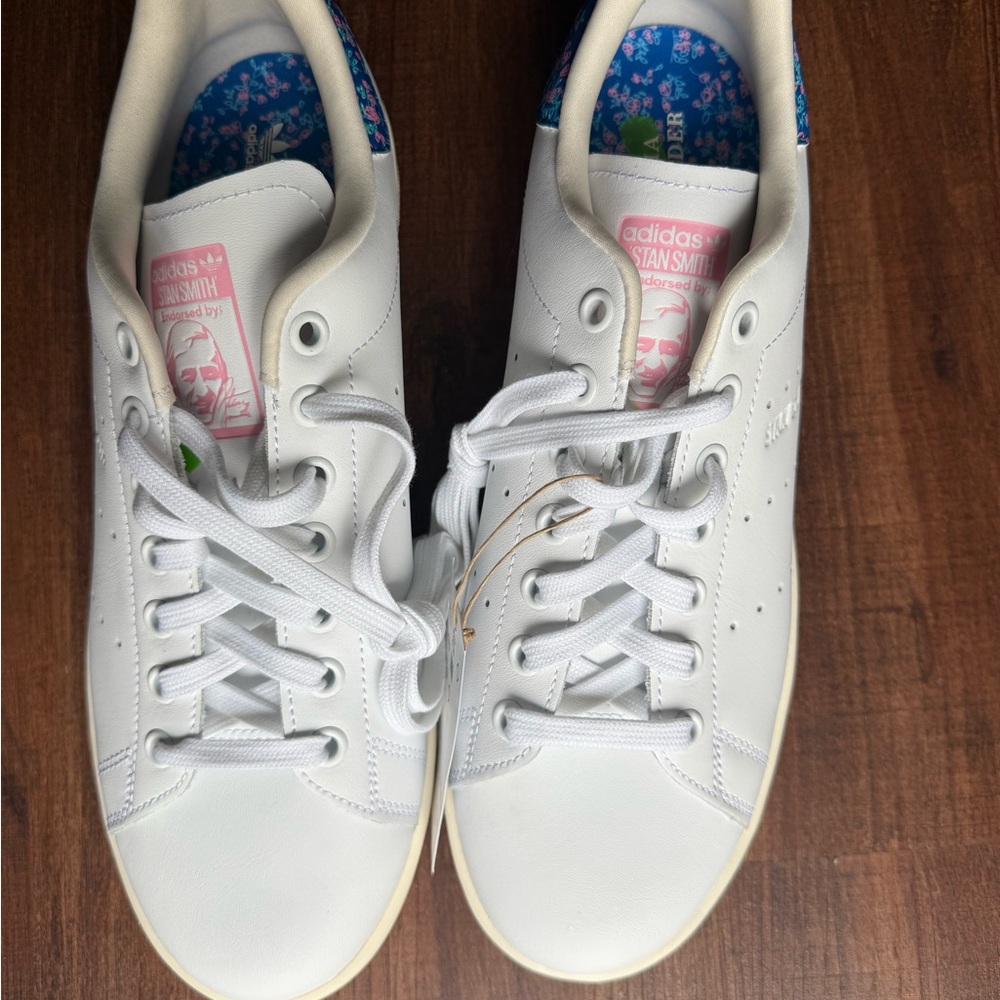 Adidas Stan Smith Blue Floral - Picture 3 of 5